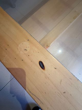 Mesa de centro IKEA madera y cristal