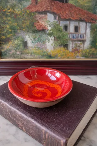 MESITA AUXILIAR DE MÁRMOL PINTADA A MANO + REGALO