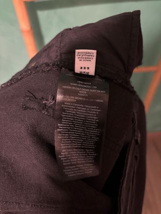 Falda midi vaquera VERO MODA negra