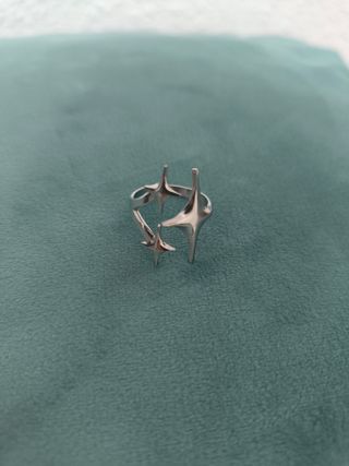 Anillo Estilo "TwoJeys" Estrellas Ajustable