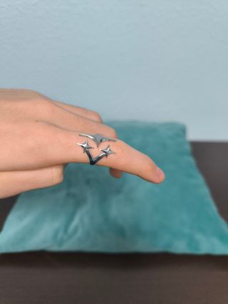 Anillo Estilo "TwoJeys" Estrellas Ajustable