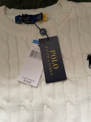 Jersey Polo Ralph Lauren Blanco Talla S