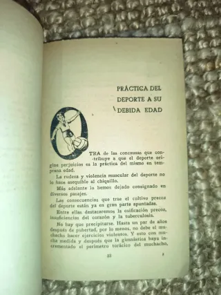 Libro antiguo deportivo (1950)