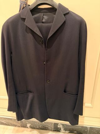 Traje azul marino vintage