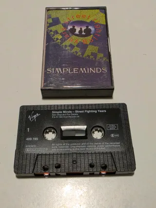 Simple Minds Street Fighting Years Cassette 1989