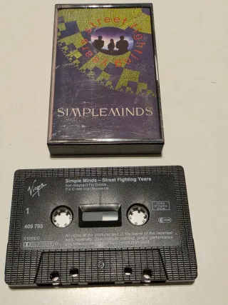 Simple Minds Street Fighting Years Cassette 1989