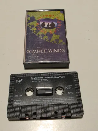 Simple Minds Street Fighting Years Cassette 1989
