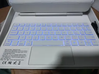 Teclado Magnético iPad Pro/Air Apple, blanco