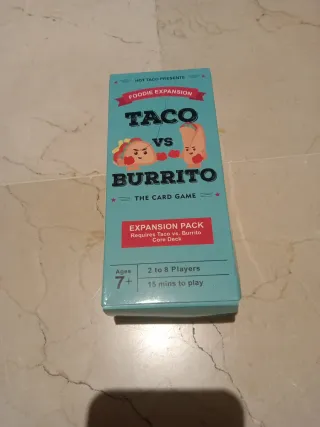 Taco vs Burrito Foodie Expansion Juego Cartas