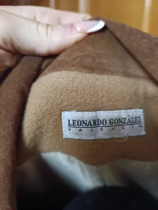 Abrigo camel cuello contraste