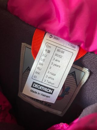 Mono de Nieve Infantil Rosa