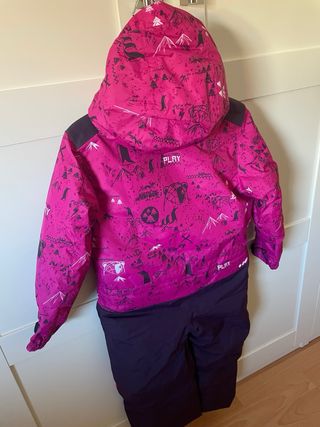 Mono de Nieve Infantil Rosa