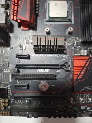Placa Base ASUS 970 PRO GAMING/AURA y procesador
