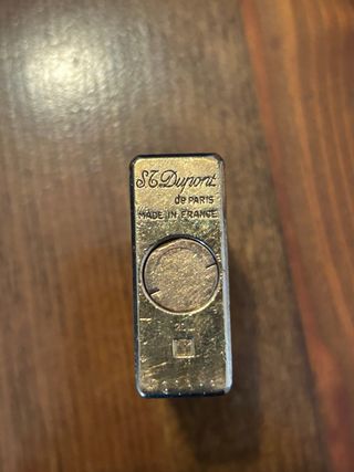 Mechero Dupont bañado en oro 24k