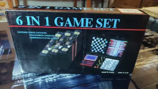 Valigetta 6 Giochi in 1: Scacchi, Backgammon, Domino