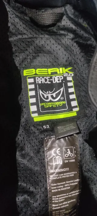 Mono de moto Berik piel