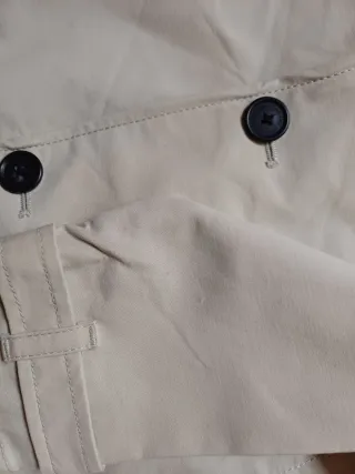 Abrigo Calvin Klein Beige Doble Botonadura