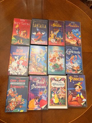 Lote VHS Clásicos Disney (Español)