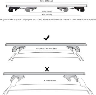 Amazon Basics portaequipajes de techo con rieles