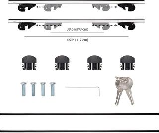 Amazon Basics portaequipajes de techo con rieles