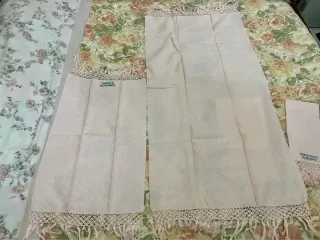 Asciugamani Viso/Ospite Cotone Rosa Vintage