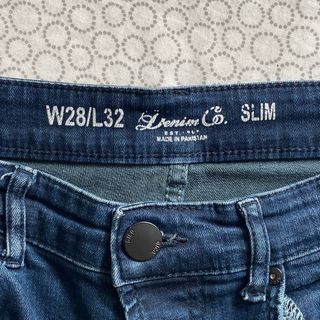 Pantalones Vaqueros Slim Azul Oscuro