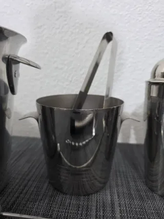 Set Coctelería: Coctelera, cubitera y Accesorios