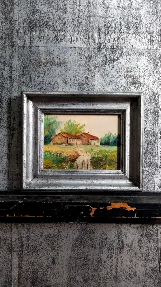 PAISAJE OLEO CUADRO ANTIQUE № 70