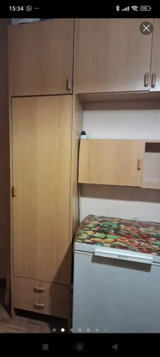 Mueble puente dormitorio madera URGE!!