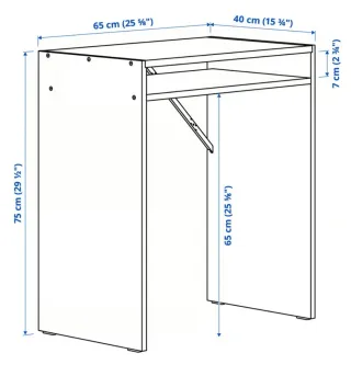 Escritorio pequeño Torald Ikea blanco