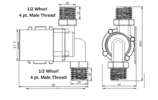 Bomba de agua 1/2 rosca 24 v. Y fuente alimentaci