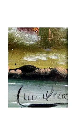 CAMARILLO OLEO CUADRO ANTIQUE № 77