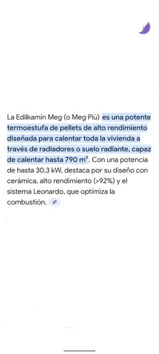 Hidroestufa de pellets negra y blanca