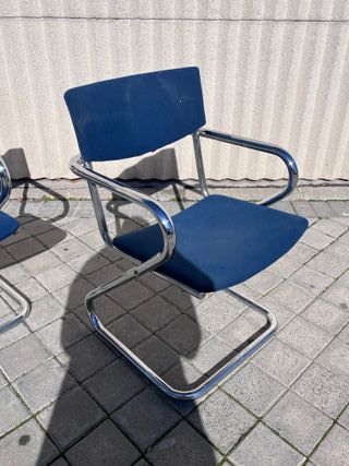 Sillas Vidal Grau 60s Azul/Plata