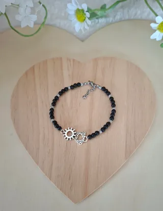 Pulsera Ónix Virgen Del Pilar.