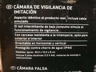Cámara de seguridad falsa CCD