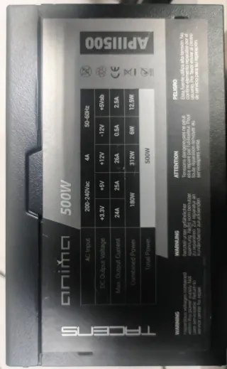 Fuente Alimentación APIII 500W