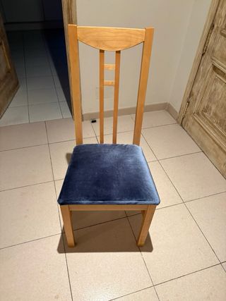 Mesa extensible comedor y 6 sillas madera IKEA