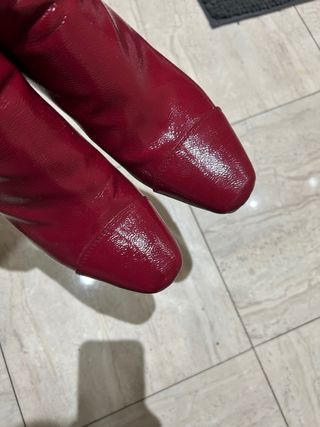 Botines rojos talla 39