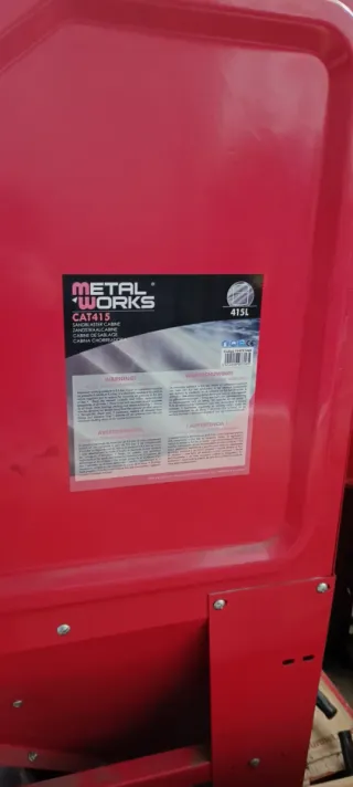 Máquina de chorrear arena