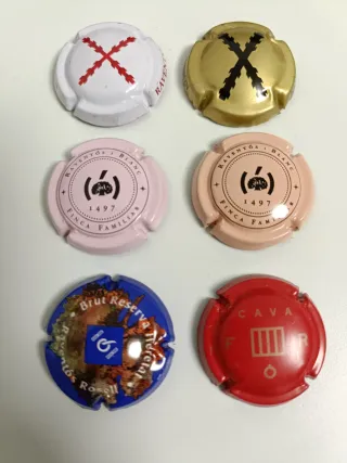 Lote 6 Chapas Cava Raventós i Blanc