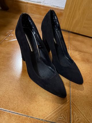Zapatos de tacón negros talla 37