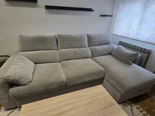 Sofá Chaise Longue 3 Plazas Gris Urge vender.