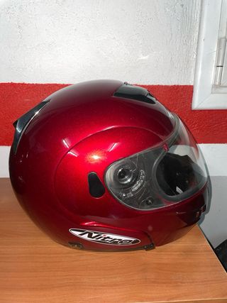 Casco de moto Nitro rojo talla S