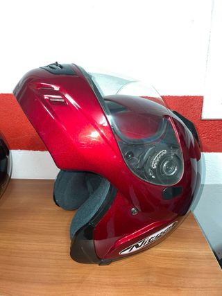 Casco de moto Nitro rojo talla S