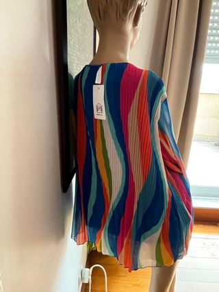 Blusa Italiana Colorida Tamanho Único