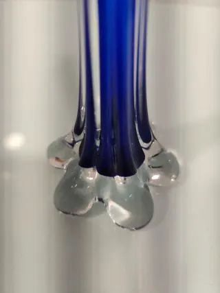 Florero Cristal Azul Cobalto