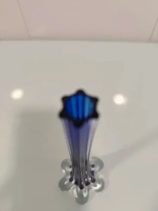 Florero Cristal Azul Cobalto