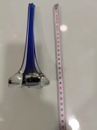 Florero Cristal Azul Cobalto