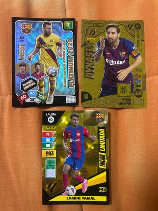 Cartas Fútbol Messi y Lamine Yamal